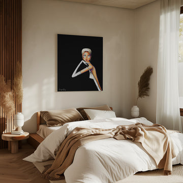 Elegant Fashion Portrait | Canvas - Room Interior 2