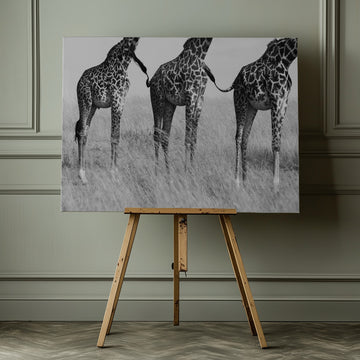 Three Playful Giraffes | Canvas - Room Interior 1