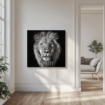 Regal Lion Portrait | Canvas - Room Interior 1