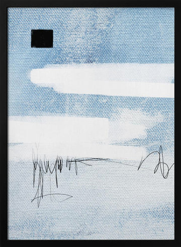 Skybound Whispers | Poster - Black Metal Frame Interior