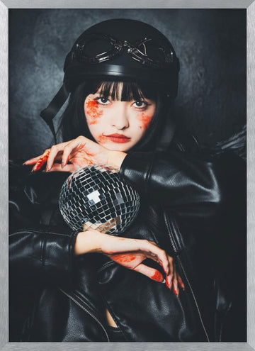 Dark Disco Rebel | Poster - Silver Frame Interior