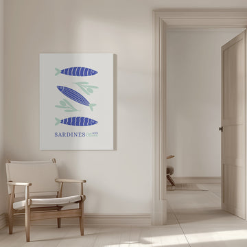 Sardines and Olives | Canvas - Room Interior 1