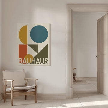 Bauhaus Geometric Shapes | Canvas - Room Interior 1