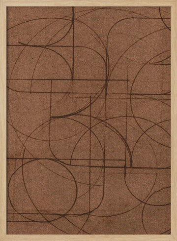 Curved 1 | Poster - Wood Frame Interior