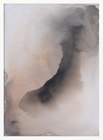 Soft Abstract Wash | Poster - White Frame Interior