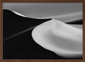 Desert Sand Waves | Poster - Walnut Frame Interior