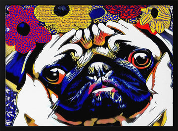 Puggles | Poster - Black Metal Frame Interior