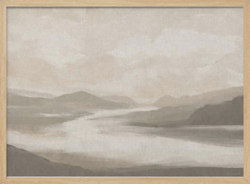 Lake Sunrise | Poster - Wood Frame Interior