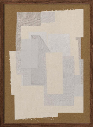 Layered Simplicity | Poster - Walnut Frame Interior