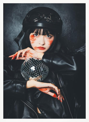 Dark Disco Rebel | Poster - White Frame Interior