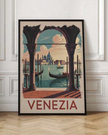 Vintage Venice Grand Canal View | Poster - Room Interior 1