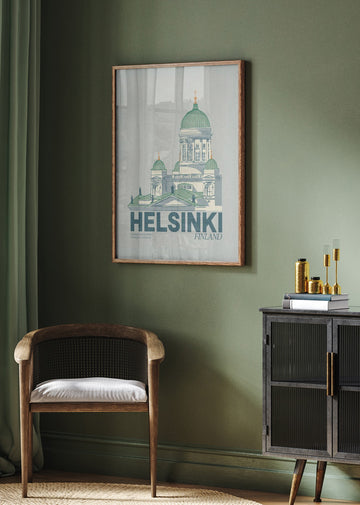 Iconic Helsinki Cathedral | Poster - Room Interior 2