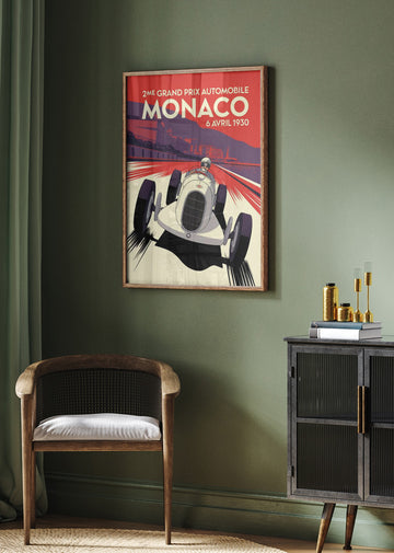 Monaco Grand Prix Racer | Poster - Room Interior 2