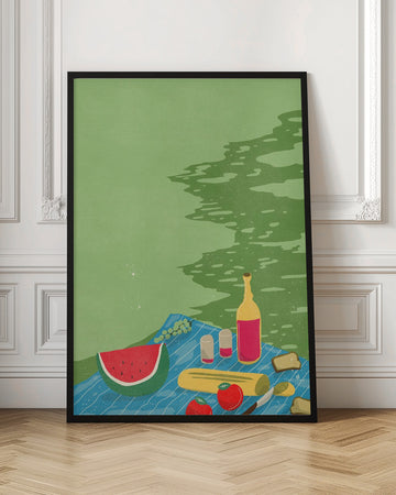 Riverside Picnic Scene | Poster - Room Interior 1