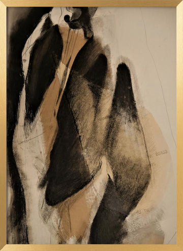 Flowing Abstract Forms | Poster - Gold Frame Interior