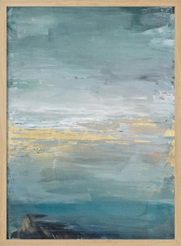 A Serene Seascape | Poster - Wood Frame Interior