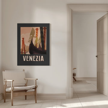 Venezia Poster Dark | Canvas - Room Interior 1