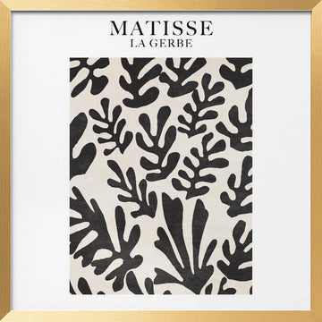 Leafy Shadows Dance | Poster - Gold Frame Interior