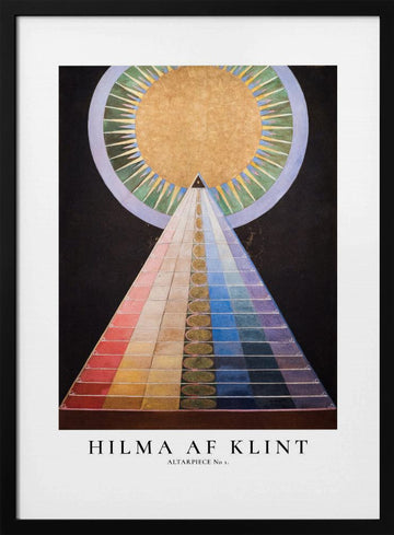 Altarpiece No1 Poster | Poster - Black Metal Frame Interior