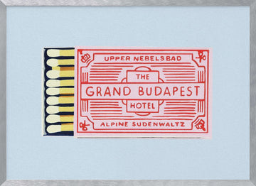 Charming Vintage Matchbox | Poster - Silver Frame Interior