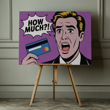 Pop Art Financial Shock | Canvas - Room Interior 1