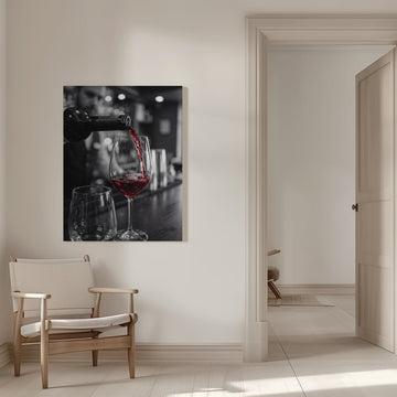 Red Wine Bar Pour | Canvas - Room Interior 1