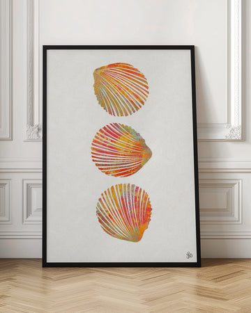 Vibrant Seashells | Poster - Room Interior 1