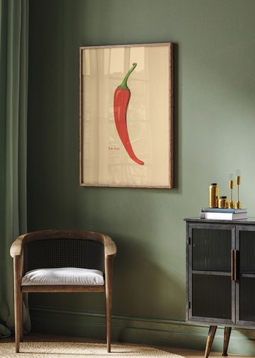 Hot Red Chili | Poster - Room Interior 2