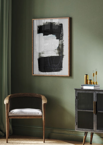 Abstract Brush Strokes 130 | Poster - Room Interior 2