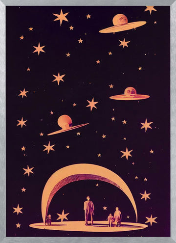 Galactic Dreamscape | Poster - Silver Frame Interior