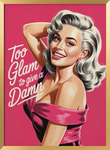 Glamorous Sassy Woman | Poster - Gold Frame Interior