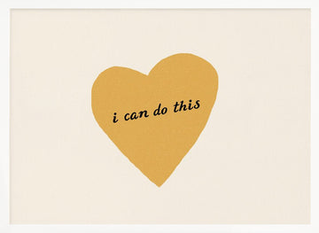 I Can Do This Heart | Poster - White Frame Interior