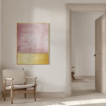 Pink Gold Horizon | Canvas - Room Interior 1