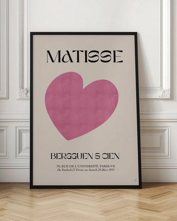 Minimal Pink Heart | Poster - Room Interior 1