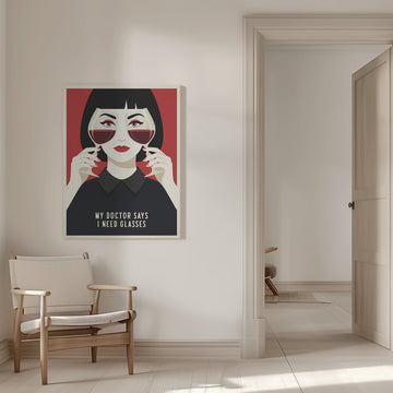 My Doctor Says Glasses | Canvas - Room Interior 1