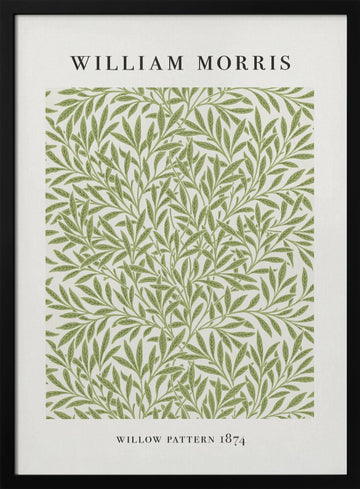 Willow Pattern | Poster - Black Metal Frame Interior