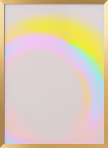 Pastel Aurora | Poster - Gold Frame Interior