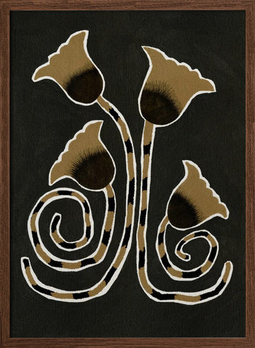 Delicate Bloom 9 | Poster - Walnut Frame Interior