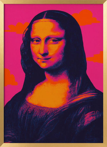 Lamuse(neon Masters No 04) | Poster - Gold Frame Interior