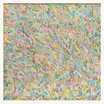 Pastel Abstract Flow | Poster - White Frame Interior