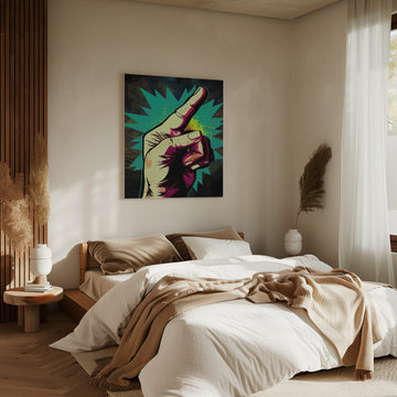 Pointing Hand Pop Art | Canvas - Room Interior 2