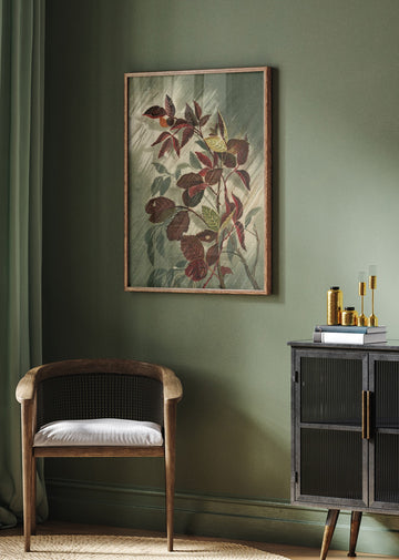 Autumn Leaves In the Rain | Poster - Room Interior 2