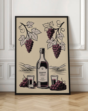 Grappa And Grapes | Poster - Room Interior 1