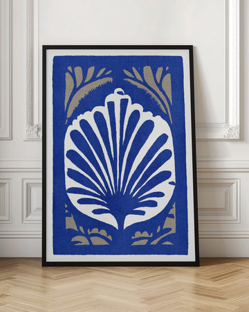 Elegant Blue Shell | Poster - Room Interior 1