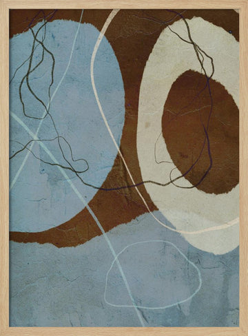 Ethereal Circles | Poster - Wood Frame Interior