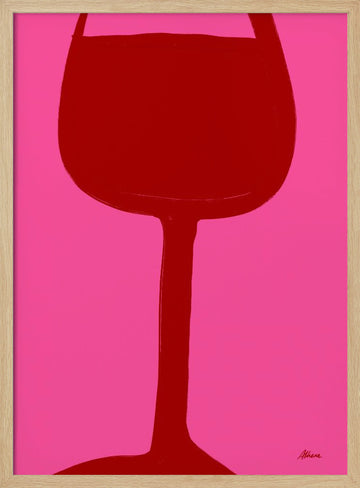 Red Wine | Poster - Wood Frame Interior