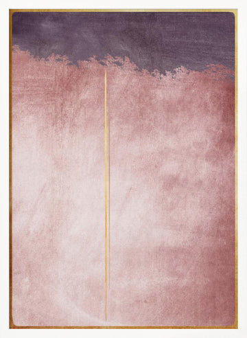 Blush Purple Gold Stripe | Poster - White Frame Interior