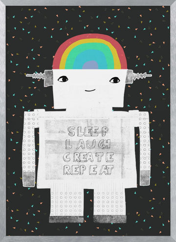 Life in Circuits | Poster - Silver Frame Interior