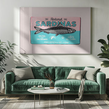 Vintage Sardine Art | Poster - Room Interior 1