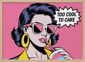 Too Cool Pop Art | Poster - Wood Frame Interior